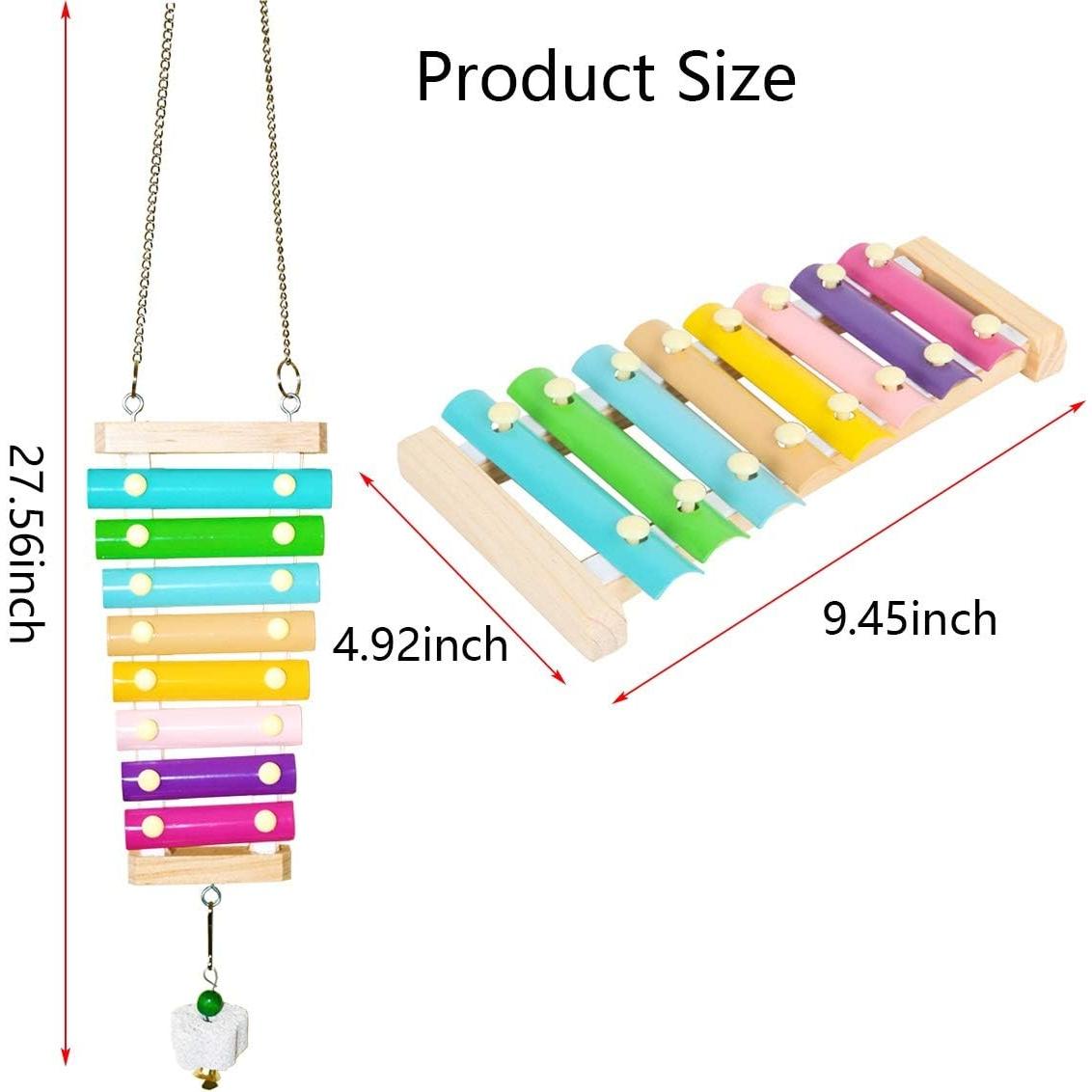 Juguete de xilófono para gallinas Vehomy con piedra de moler