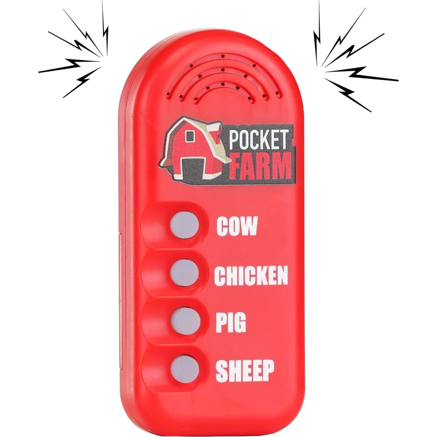 Caja de Sonidos Animales de Granja - Vaca, Cerdo, Pollo, Oveja