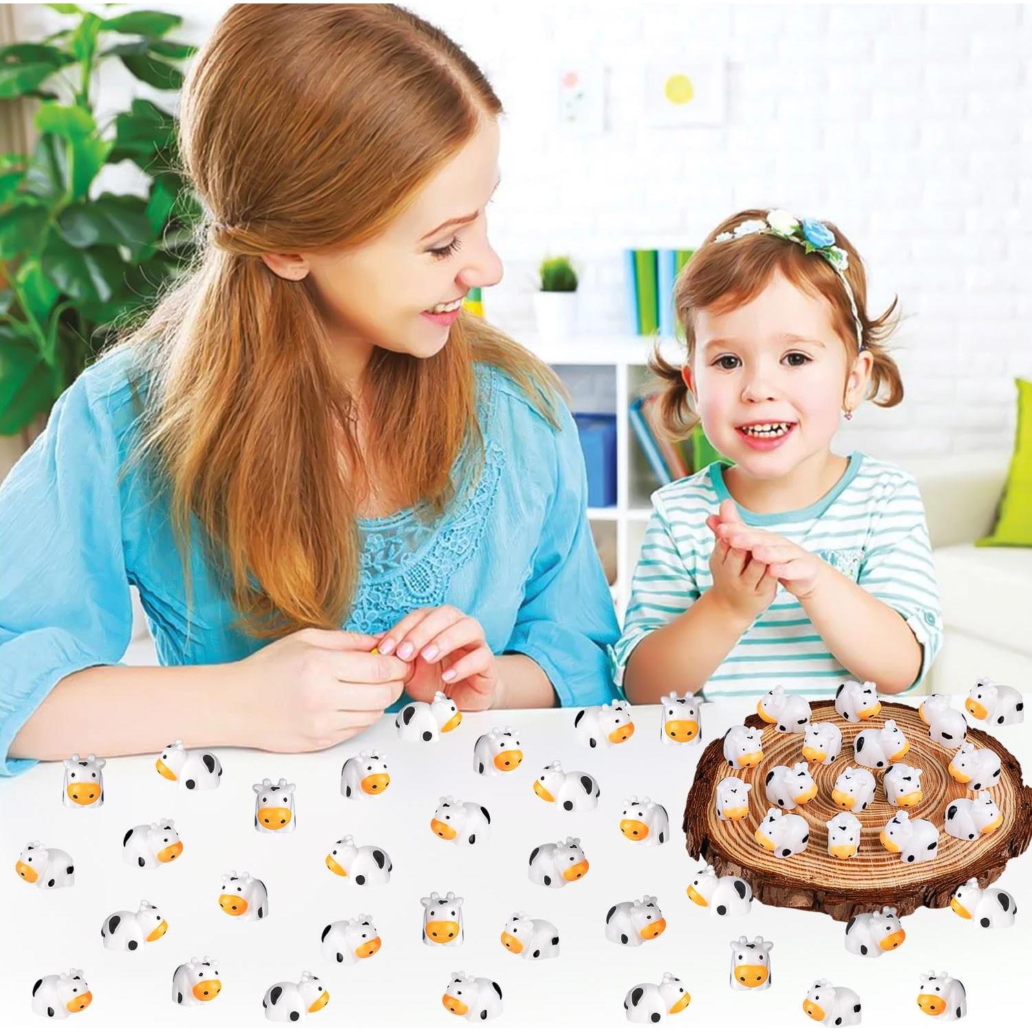 46 Mini Figuras de Vaca LBSXQGS para Decoración de Pasteles