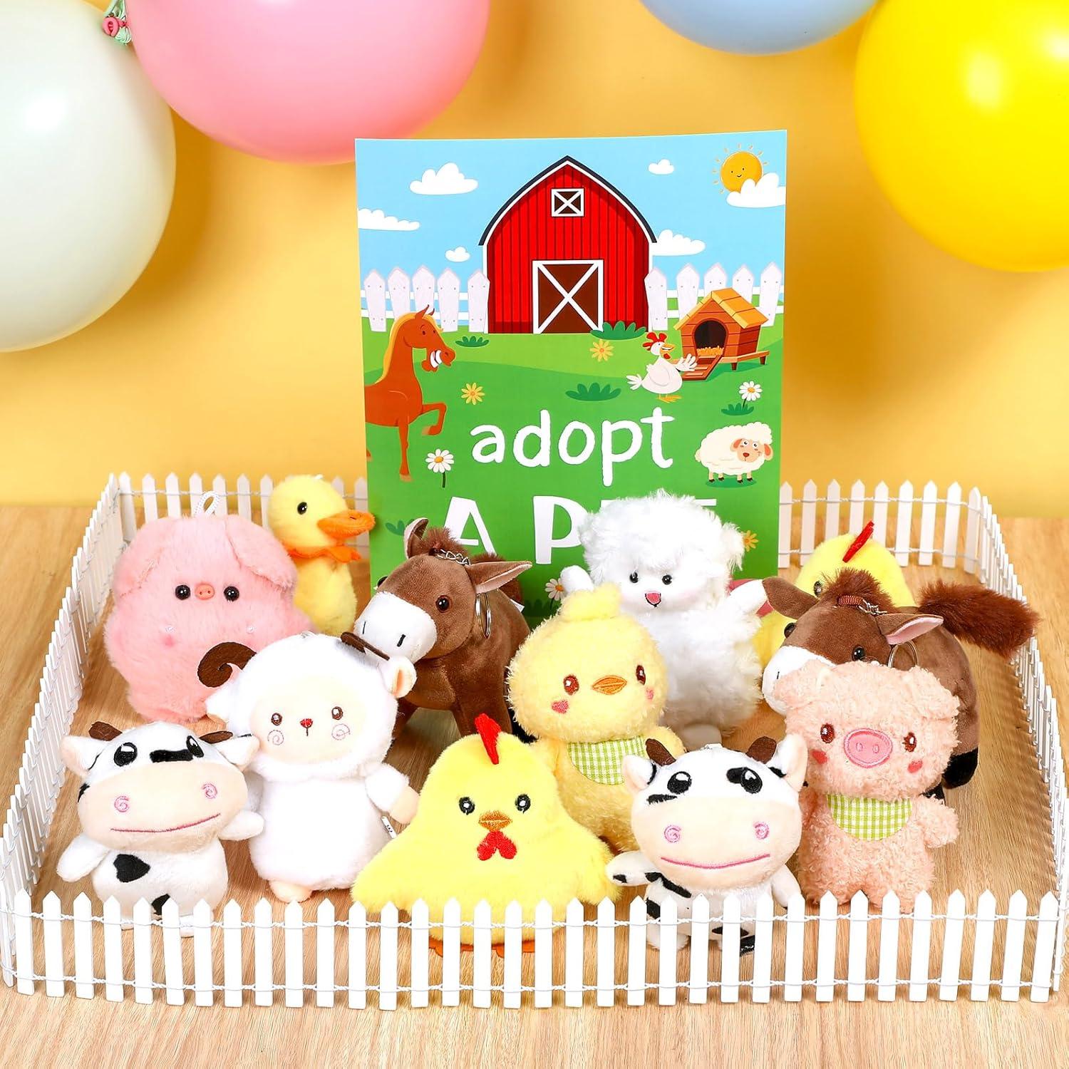 Conjunto de Fiesta de Adopción de Mascotas de Granja Blueweenly