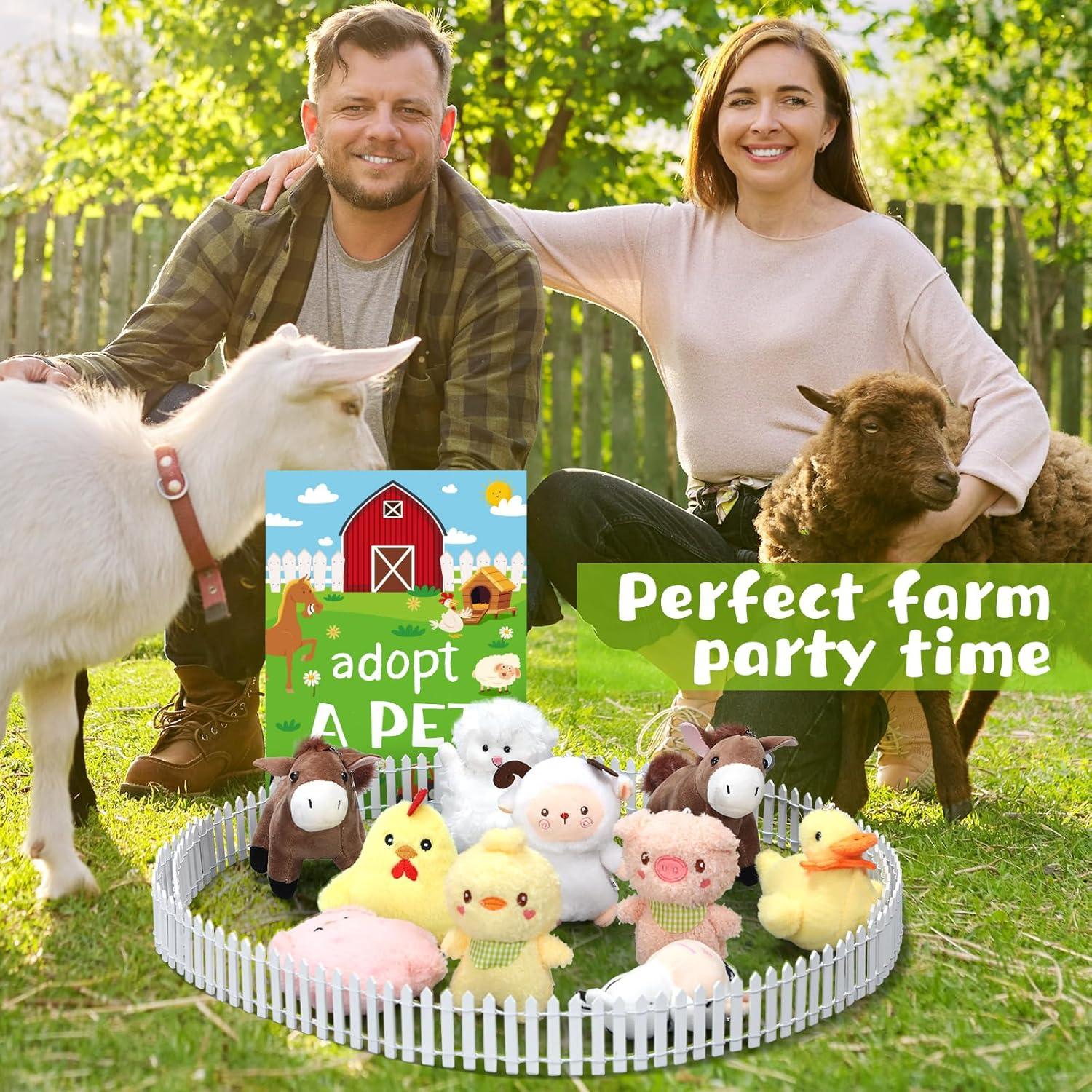 Conjunto de Fiesta de Adopción de Mascotas de Granja Blueweenly