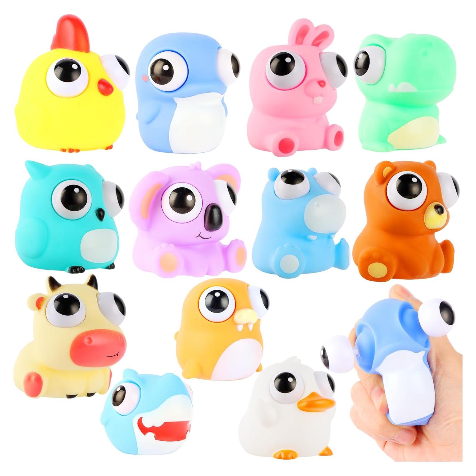 12 Juguetes Antiestrés de Animales Saltarines LiYiQ