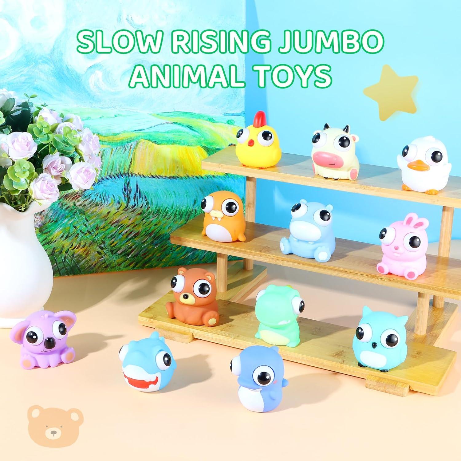 12 Juguetes Antiestrés de Animales Saltarines LiYiQ