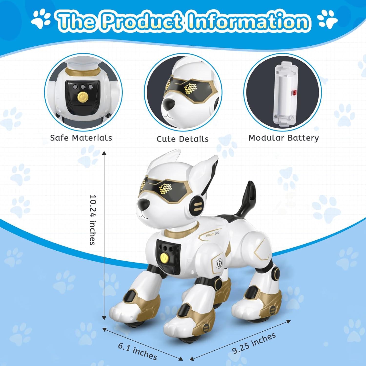 Juguete Robot Perro Interactivo GUANGDONG Dorado 26.67cm