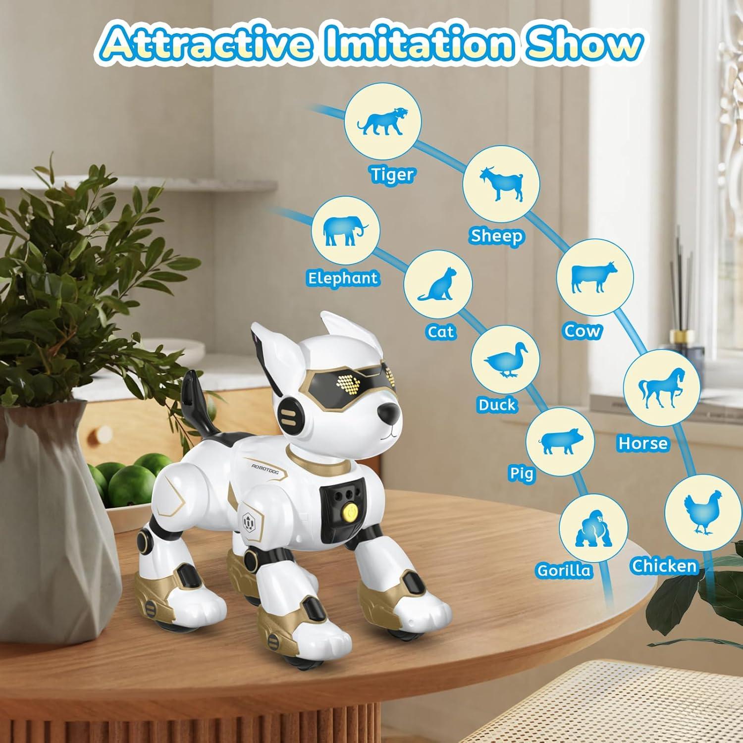 Juguete Robot Perro Interactivo GUANGDONG Dorado 26.67cm