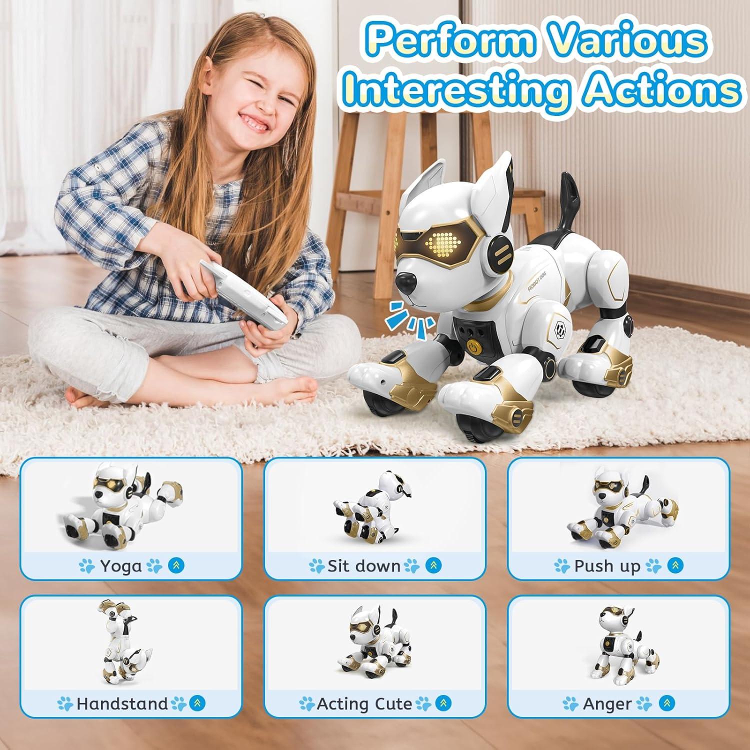 Juguete Robot Perro Interactivo GUANGDONG Dorado 26.67cm
