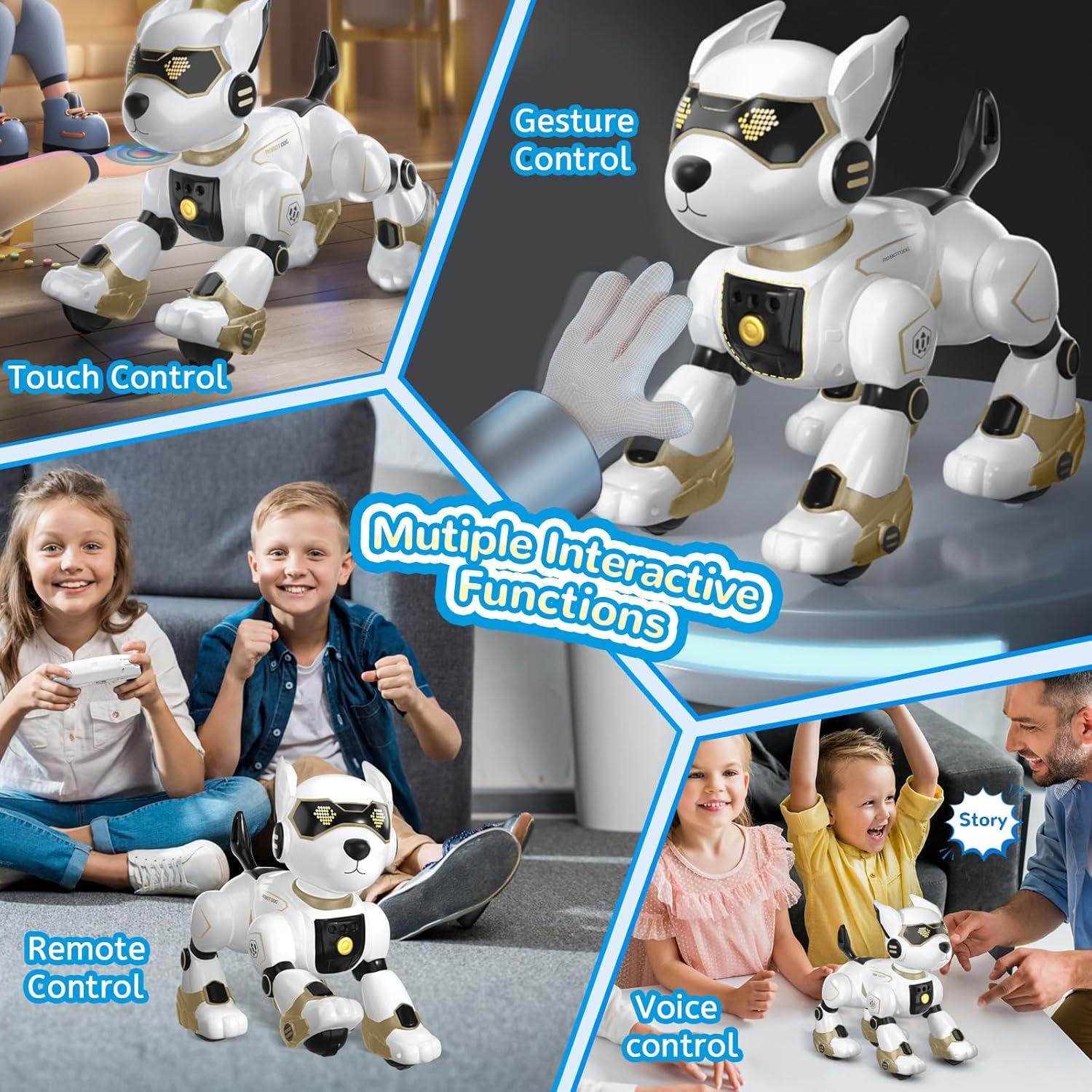Juguete Robot Perro Interactivo GUANGDONG Dorado 26.67cm