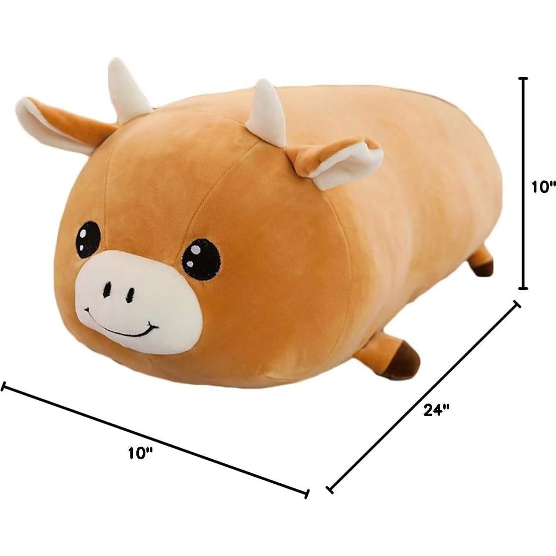 Almohada de Peluche Vaca Sofi 60 cm Suave y Decorativa