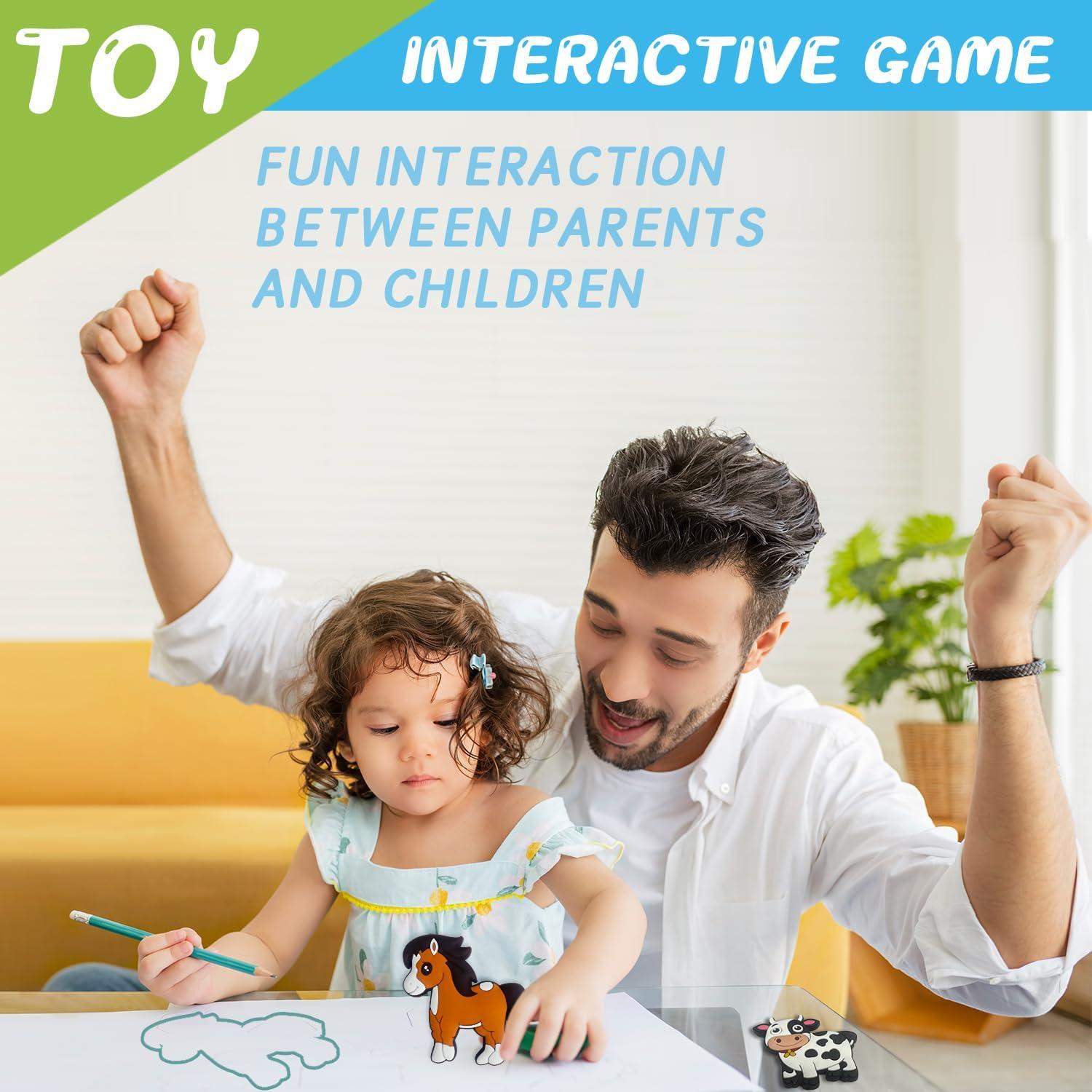 Imanes de Nevera Educativos DUUMI Animales de Granja 6 cm