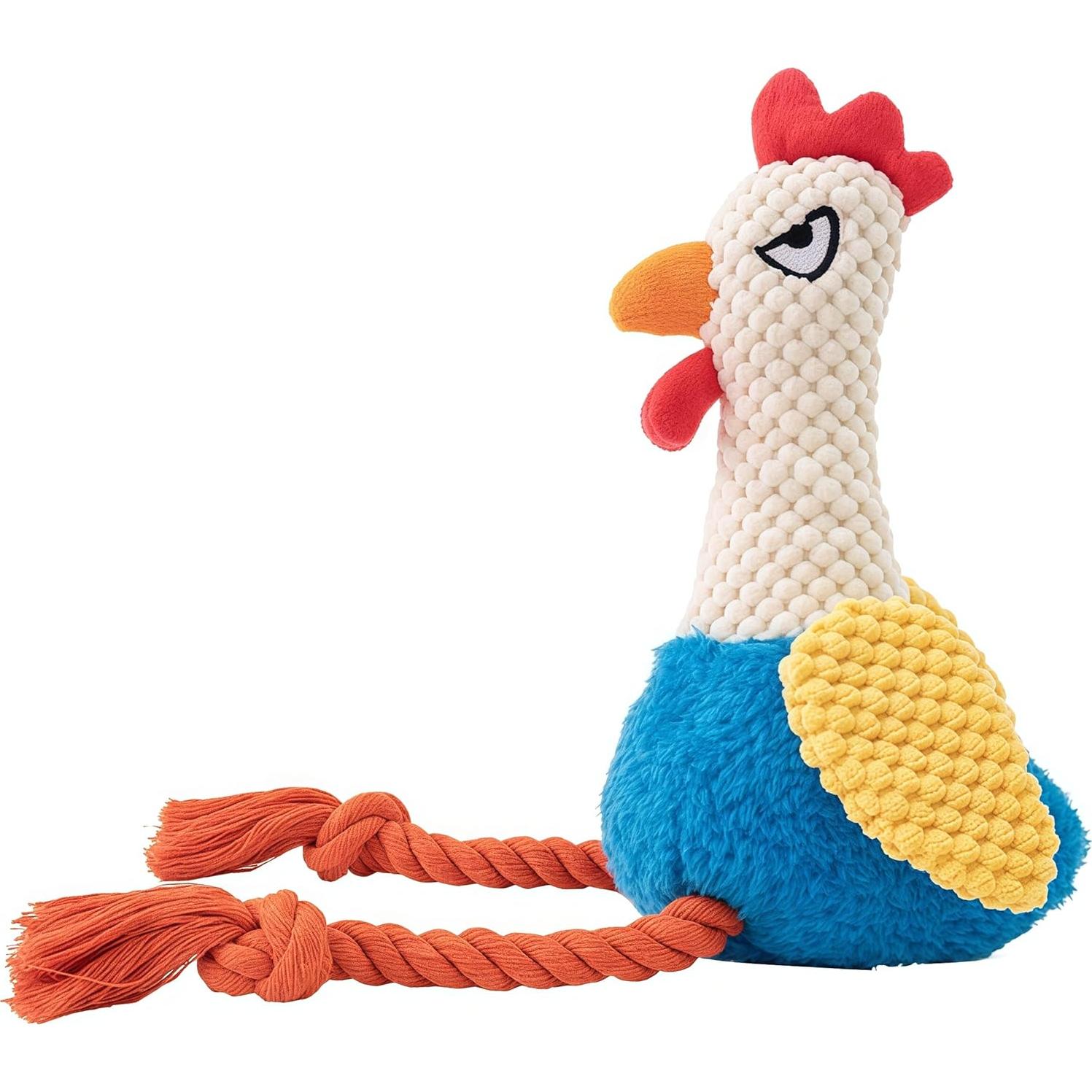 Juguete de Perro de Peluche PandySarp Gallo Azul 25cm