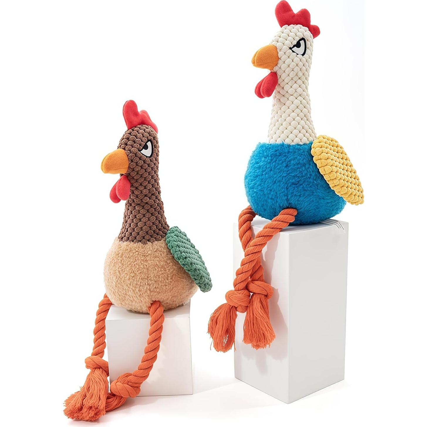 Juguete de Perro de Peluche PandySarp Gallo Azul 25cm