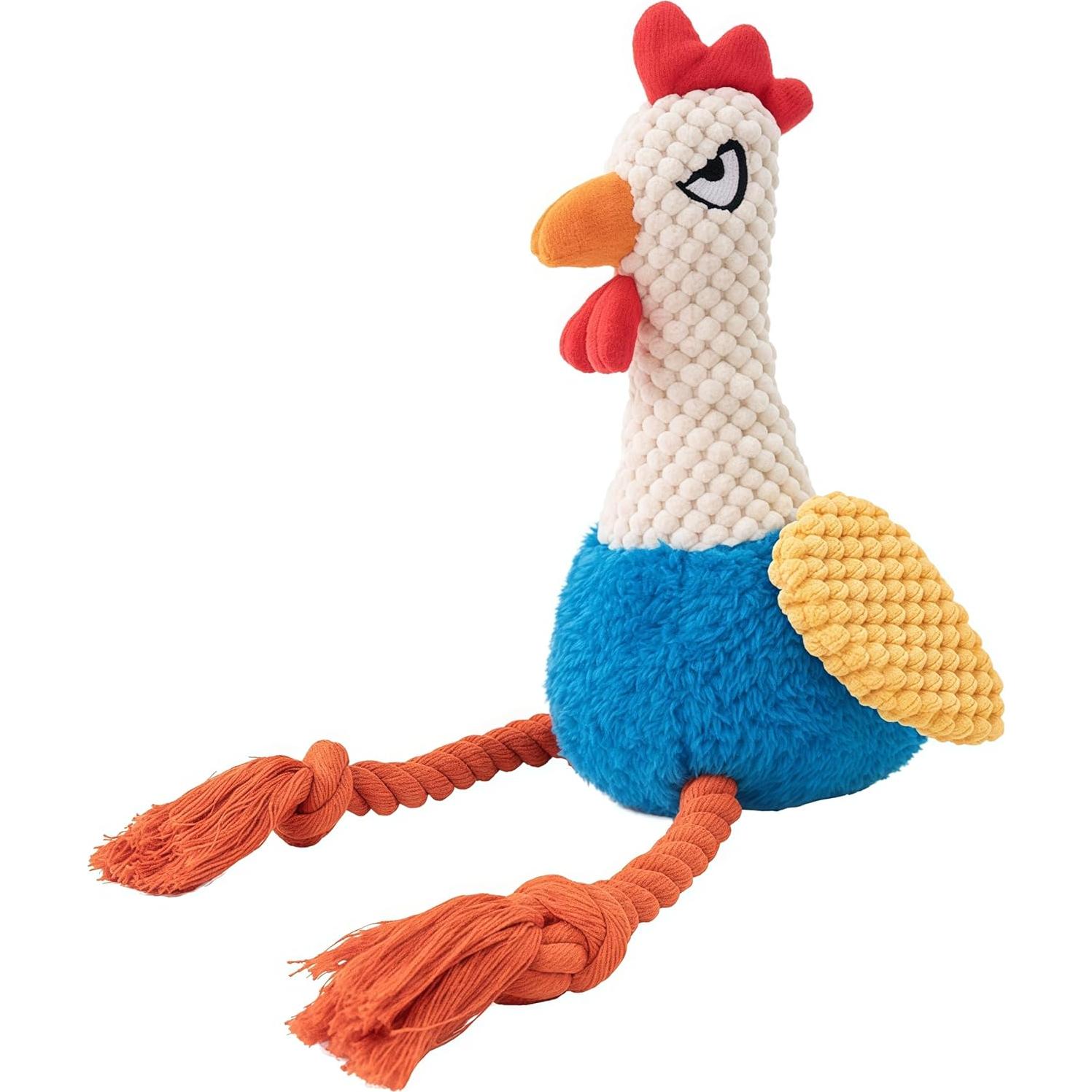 Juguete de Perro de Peluche PandySarp Gallo Azul 25cm