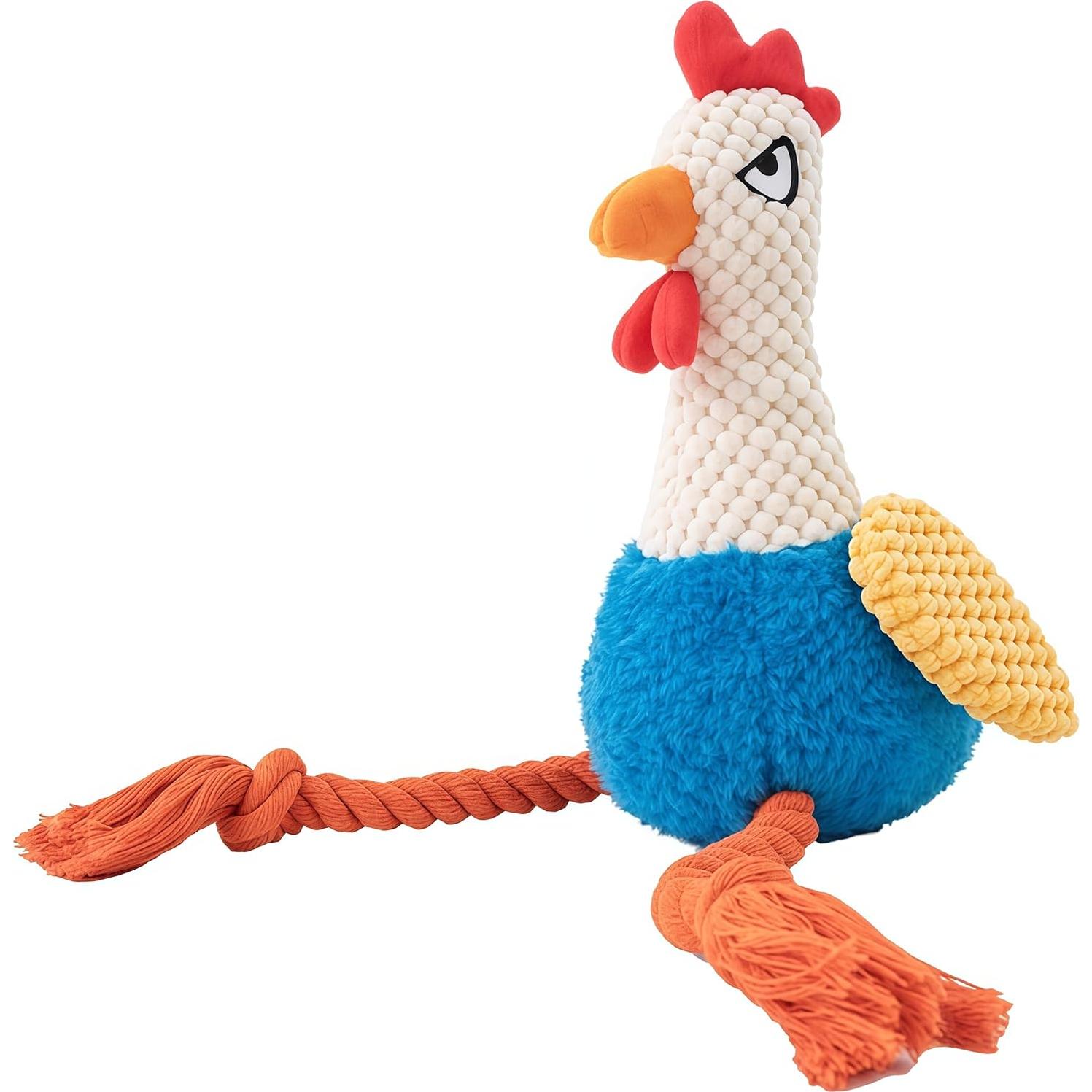 Juguete de Perro de Peluche PandySarp Gallo Azul 25cm