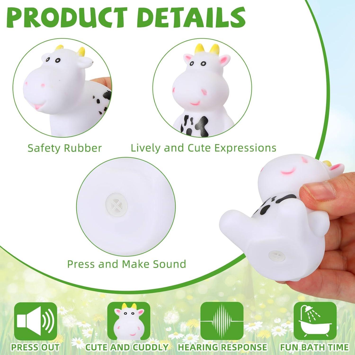 48 Juguetes de Baño de Goma Sonwyoung - Animales Flotantes