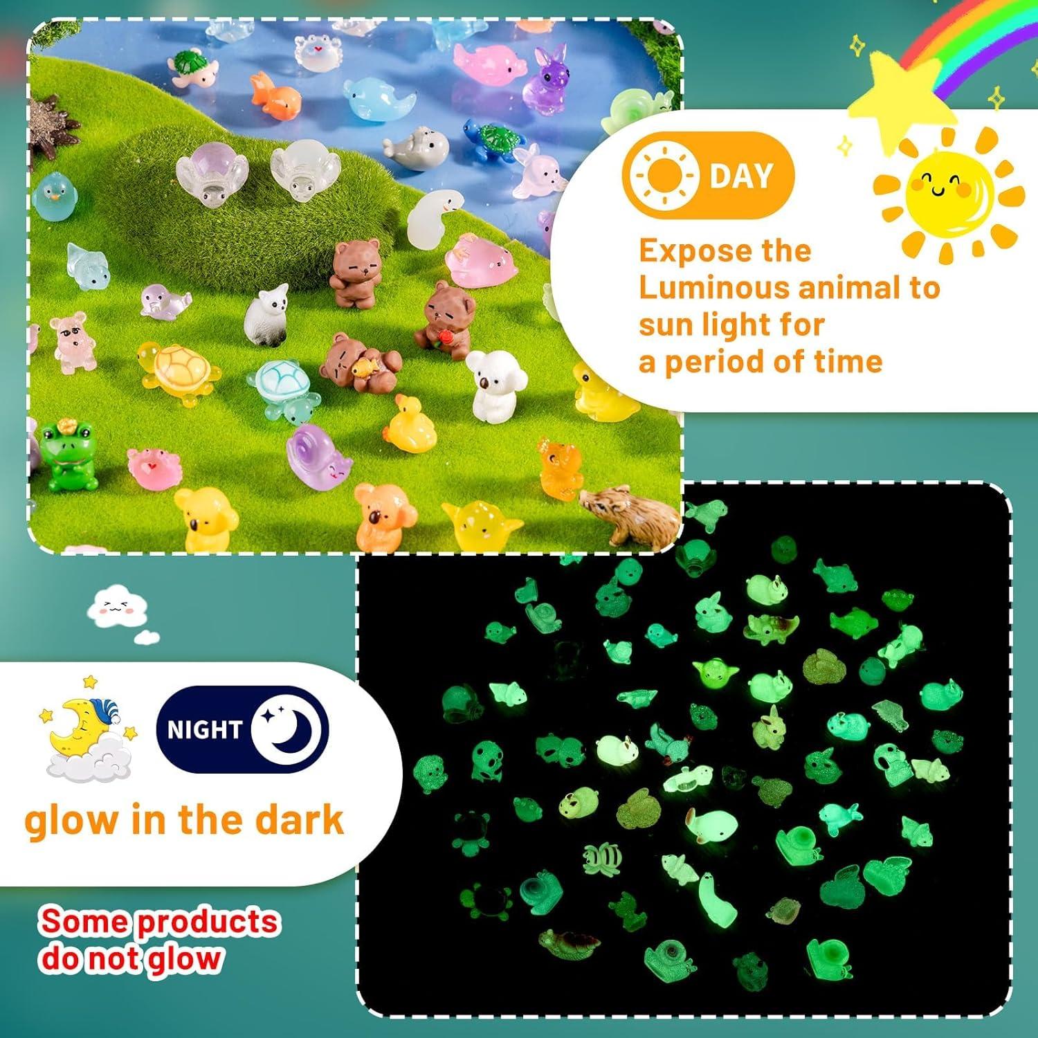 Paquete 140 Figuritas Mini Animales Jrootouh para Decoración