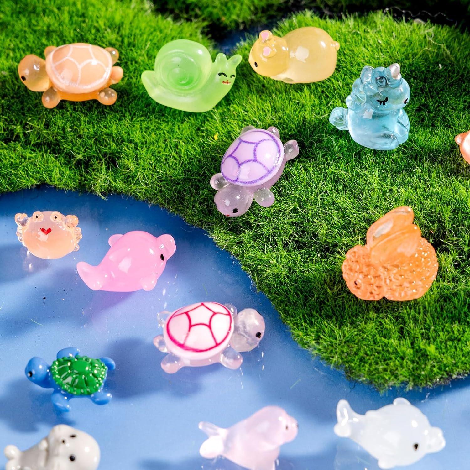 Paquete 140 Figuritas Mini Animales Jrootouh para Decoración