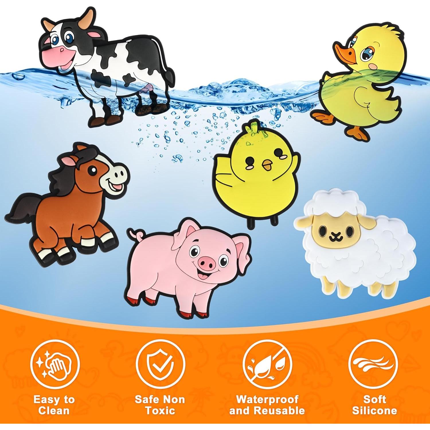 Imanes de Refrigerador Educativos Mruikeny Animales de Granja