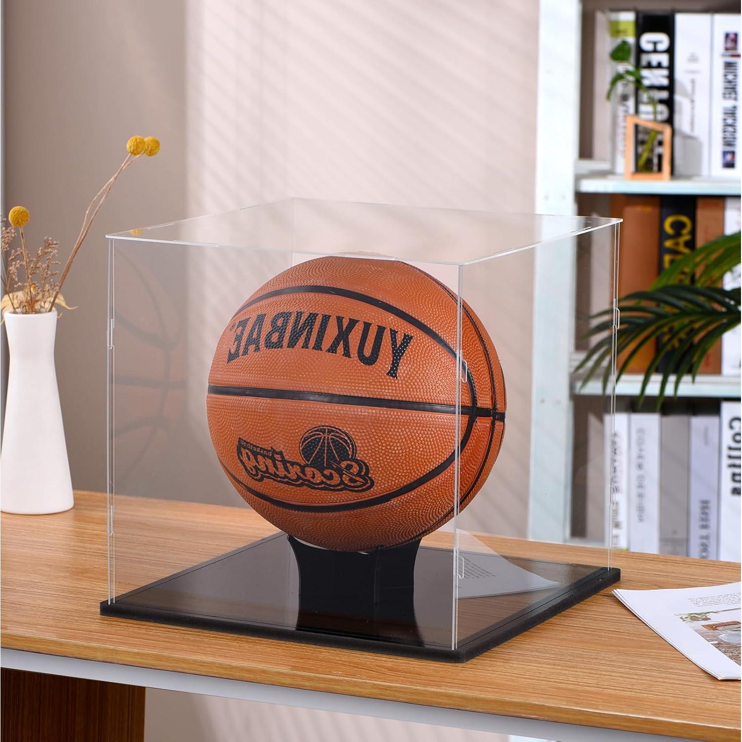 Caja de Exhibición Acrílica SANOSY para Balones de Baloncesto 30cm