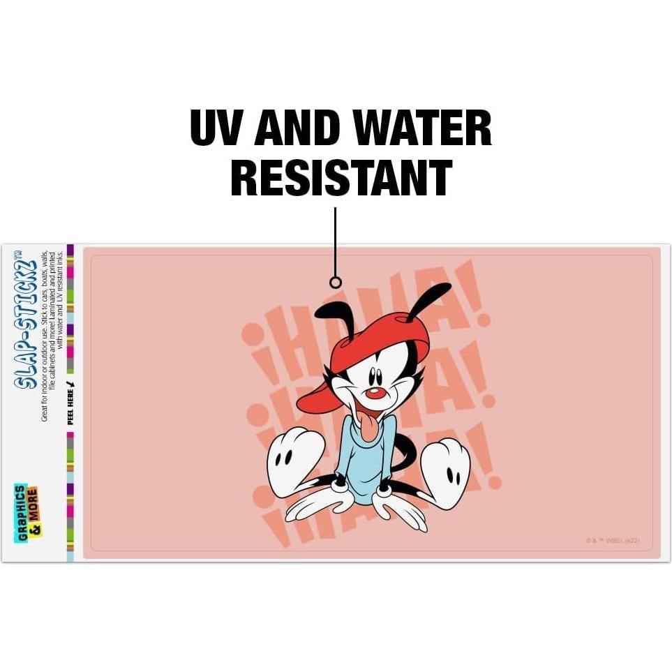 Adhesivo Animaniacs Wakko Riendo 19.3x10.2cm Graphics and More