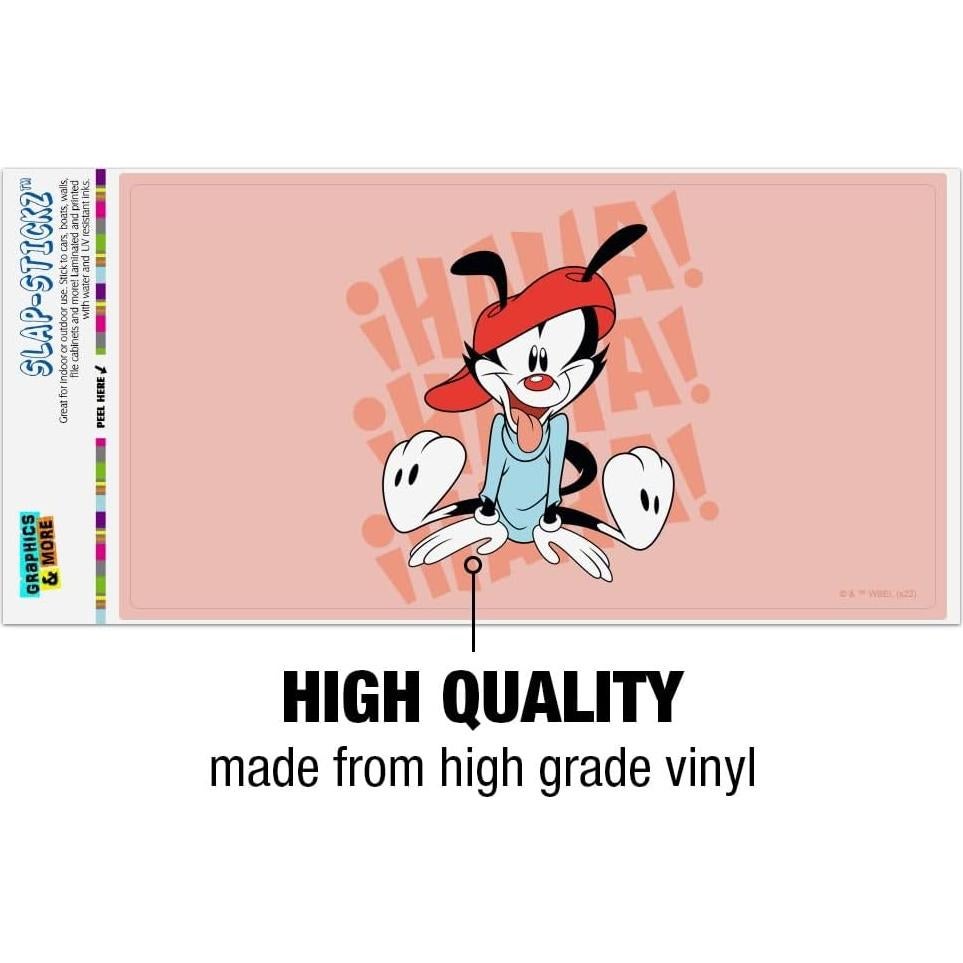 Adhesivo Animaniacs Wakko Riendo 19.3x10.2cm Graphics and More