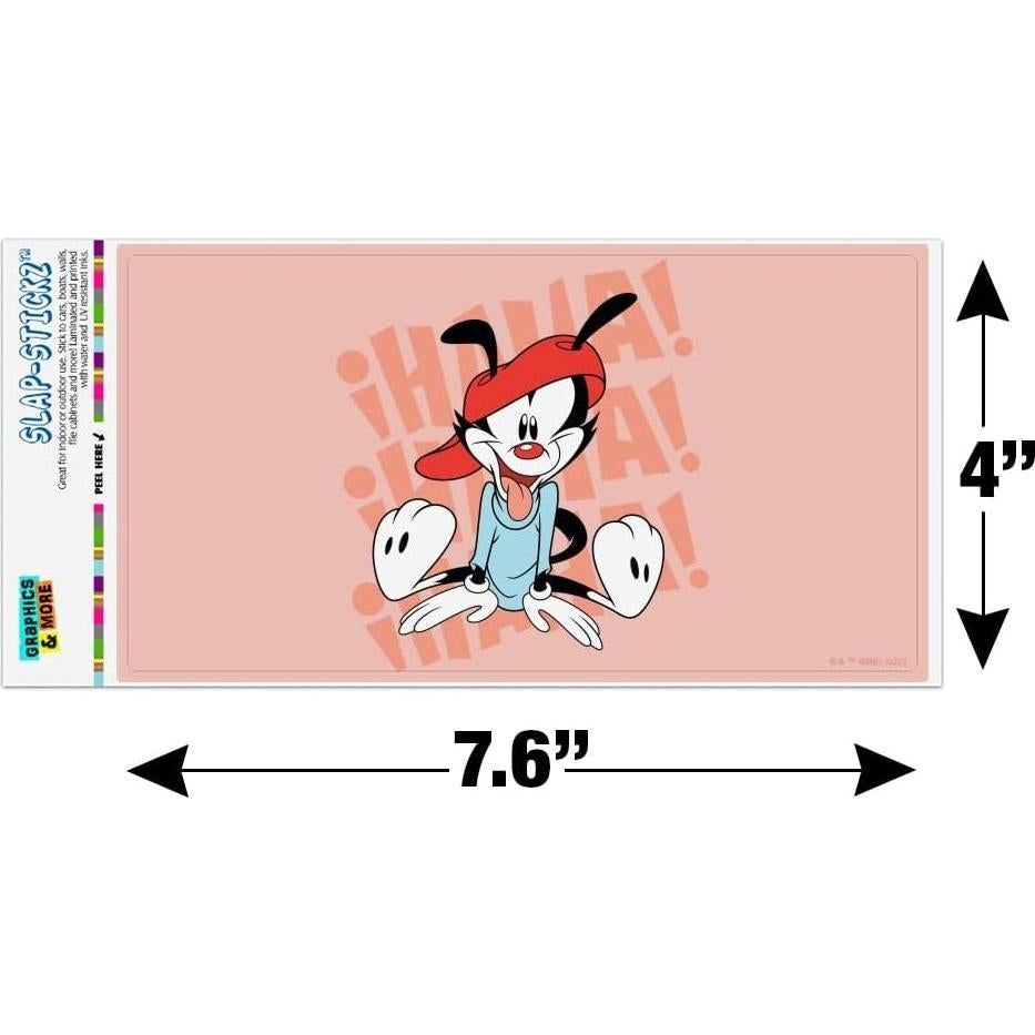 Adhesivo Animaniacs Wakko Riendo 19.3x10.2cm Graphics and More