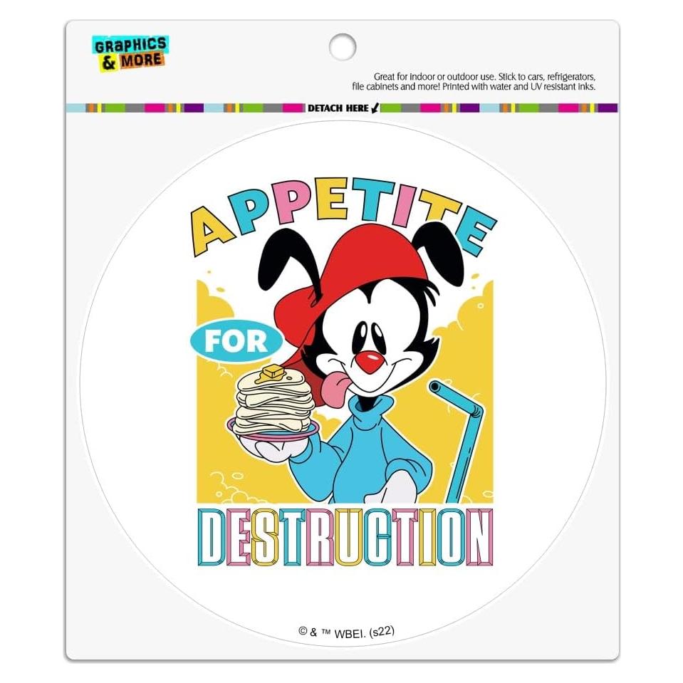 Imán de Vinilo Animaniacs 14cm Redondo Multicolor