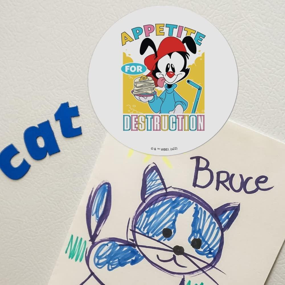 Imán de Vinilo Animaniacs 14cm Redondo Multicolor