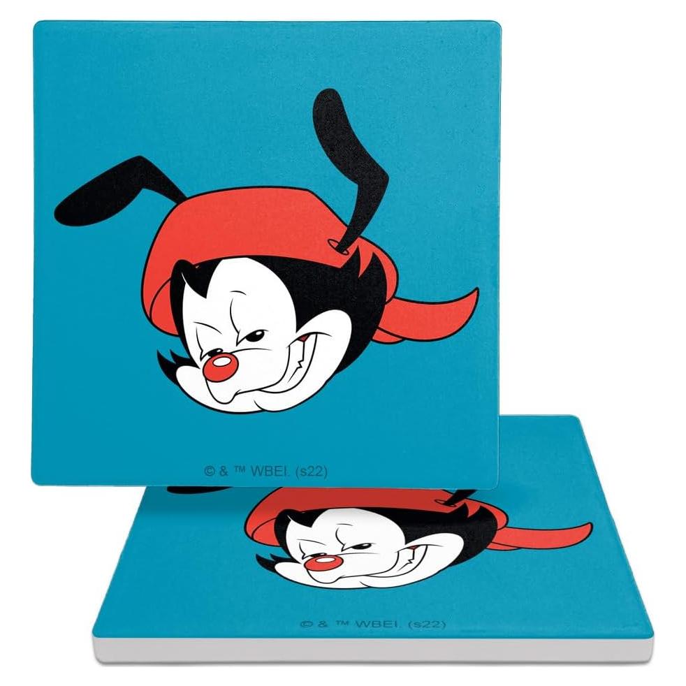 Set de 2 Posavasos de Cerámica Animaniacs 9.9 cm con Base de Corcho