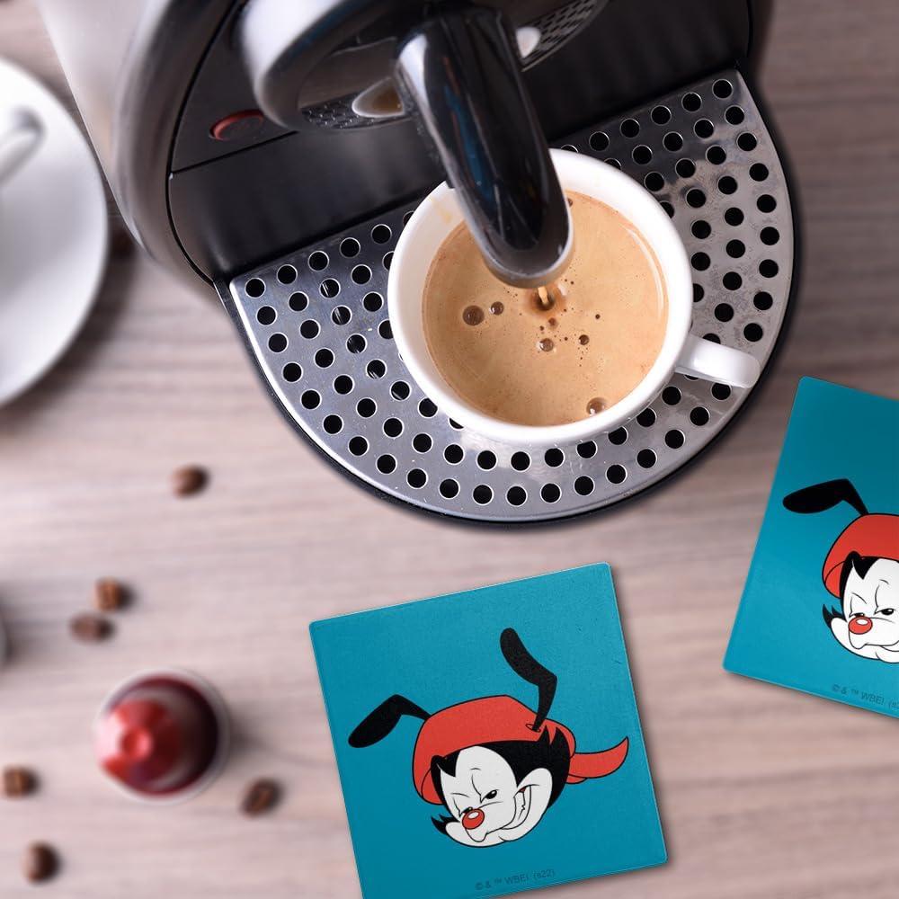 Set de 2 Posavasos de Cerámica Animaniacs 9.9 cm con Base de Corcho