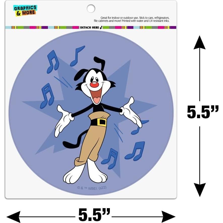 Imán Animaniacs Yakko 14cm Vinilo Multicolor para Refrigerador