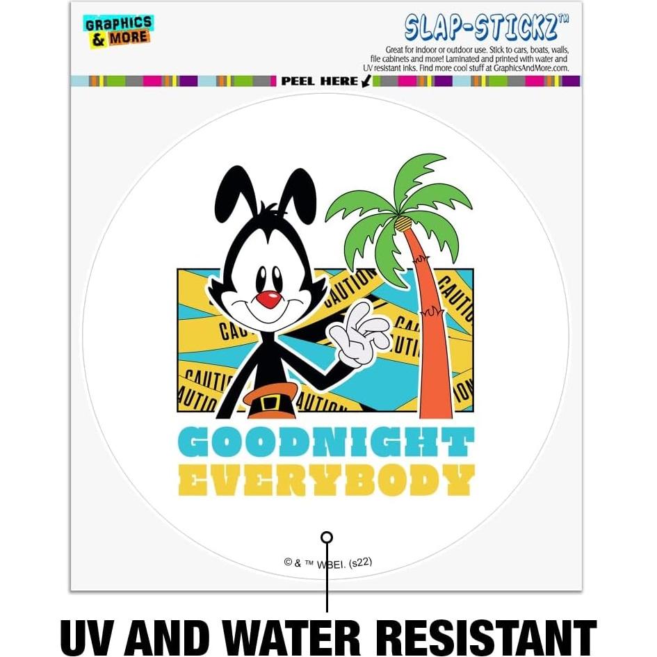 Etiqueta de Parachoques Animaniacs 14cm Graphics & More