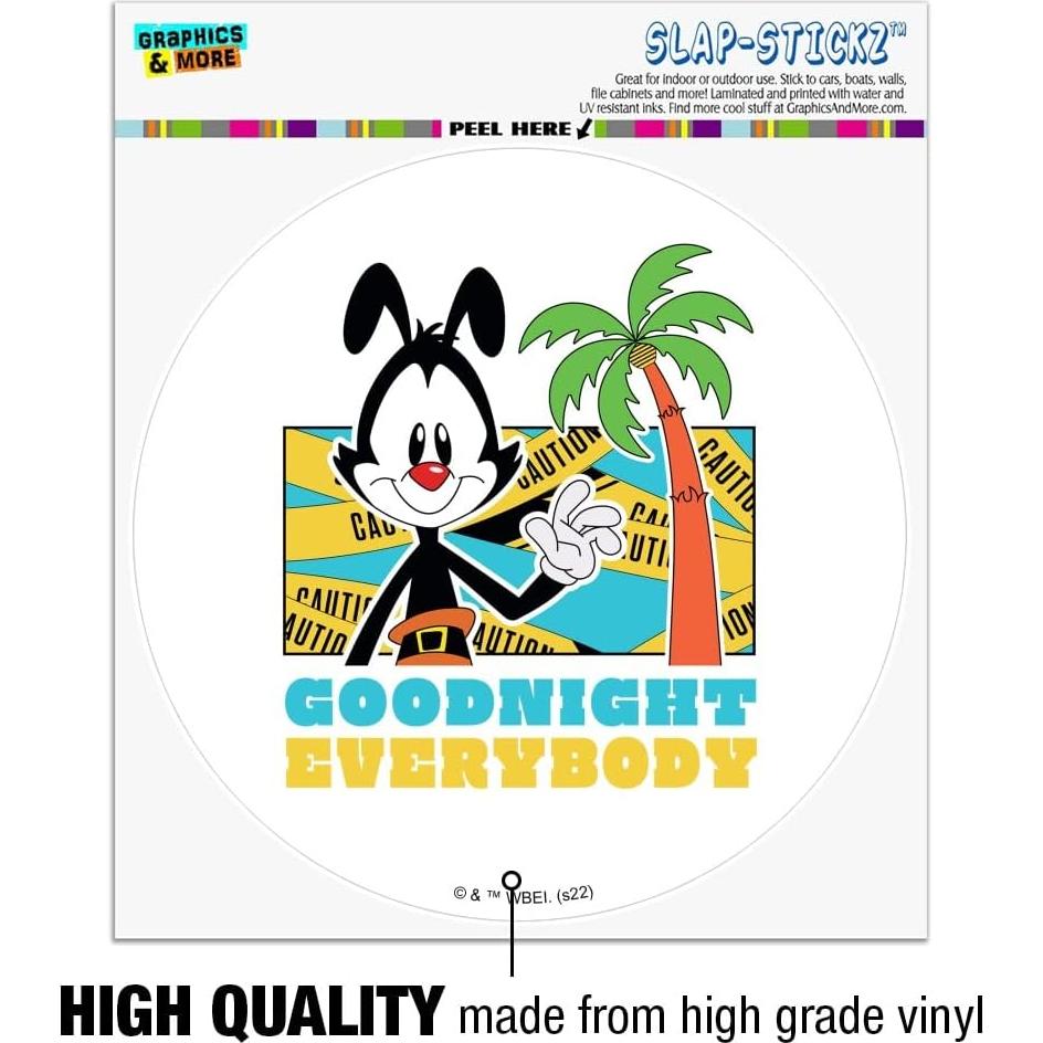Etiqueta de Parachoques Animaniacs 14cm Graphics & More