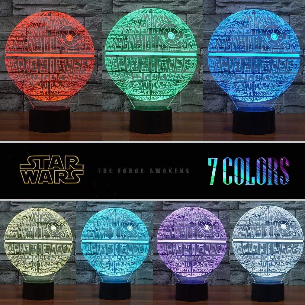 Luz Nocturna 3D Manco Star Wars 16 Colores y 3 Patrones