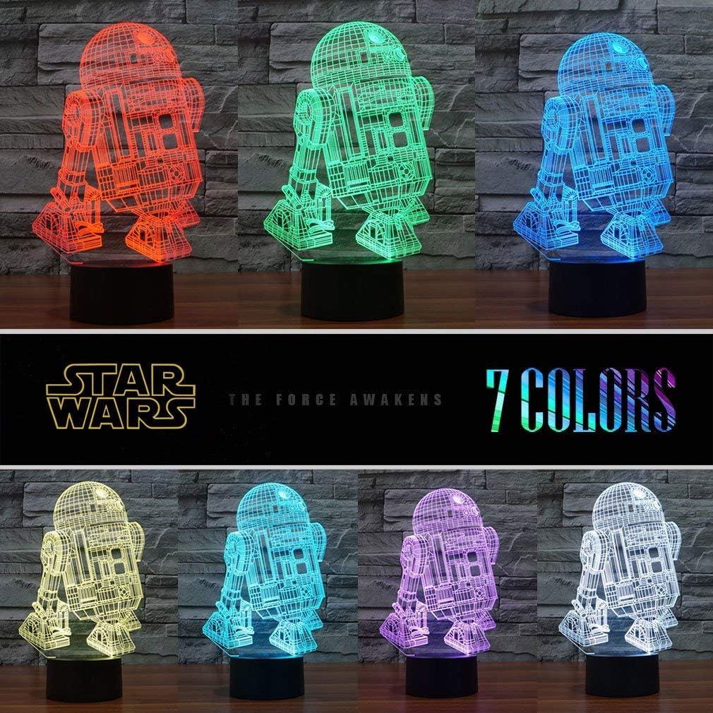 Luz Nocturna 3D Manco Star Wars 16 Colores y 3 Patrones