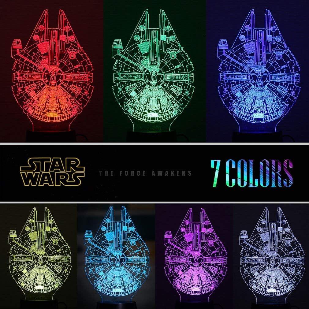 Luz Nocturna 3D Manco Star Wars 16 Colores y 3 Patrones