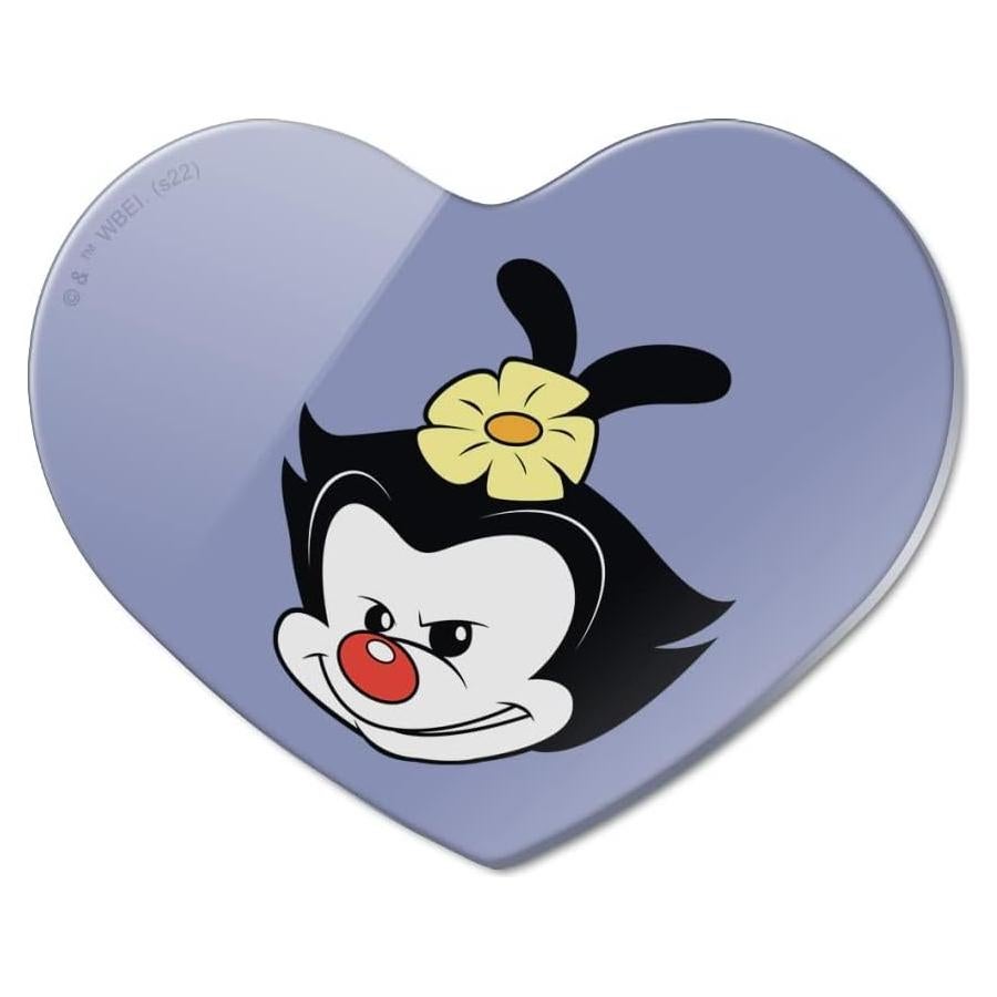 Imán de Nevera Acrílico Corazón Animaniacs 6.4x5.1cm