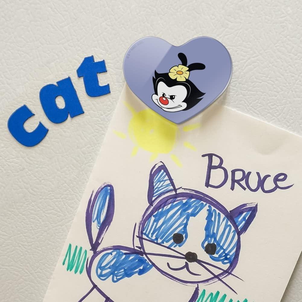 Imán de Nevera Acrílico Corazón Animaniacs 6.4x5.1cm