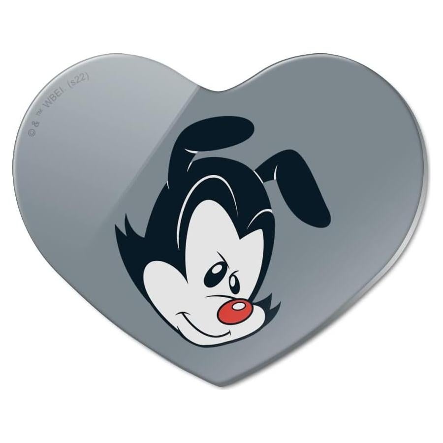 Imán Acrílico Corazón Animaniacs 6.4cm x 5.1cm