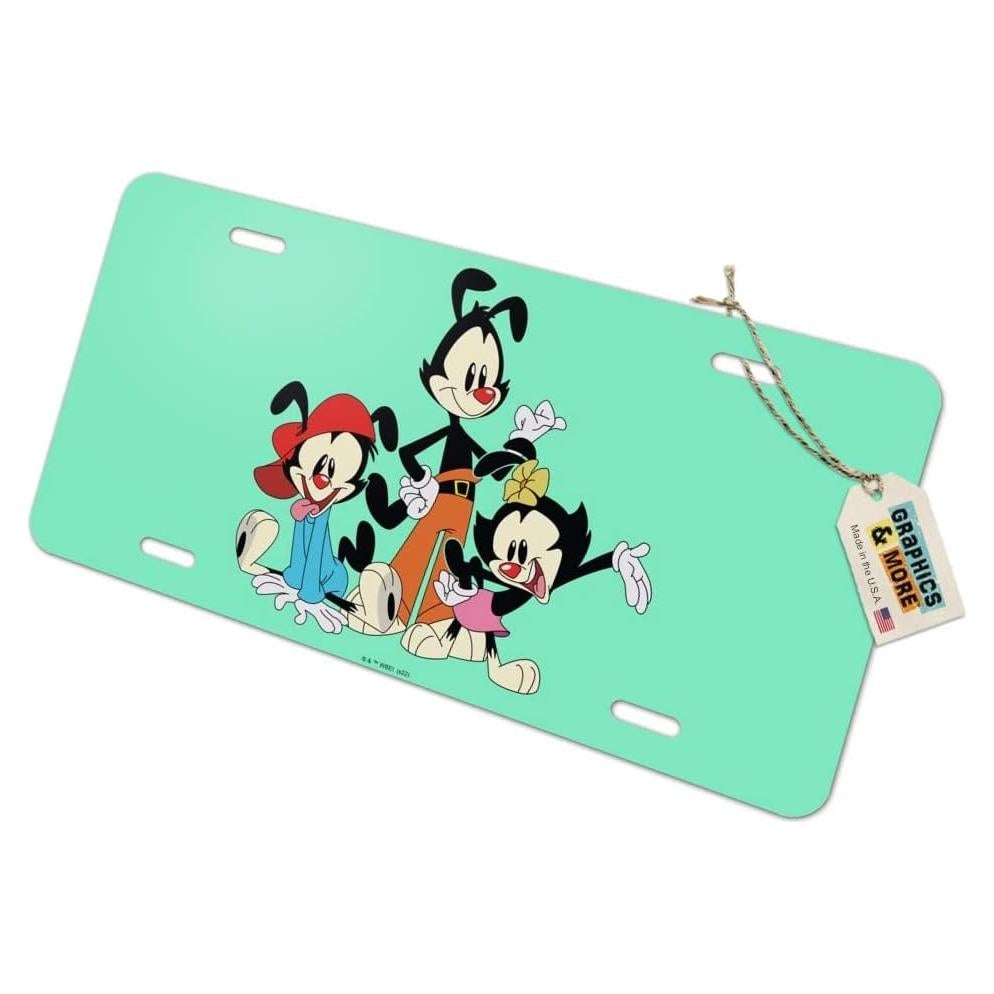 Placa de Licencia de Metal Animaniacs Graphics & More 15.2x30.5cm