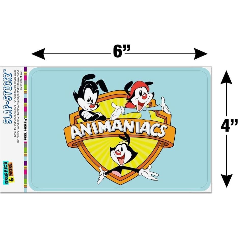 Adhesivo Animaniacs Graphics & More 15.24x10.16 cm
