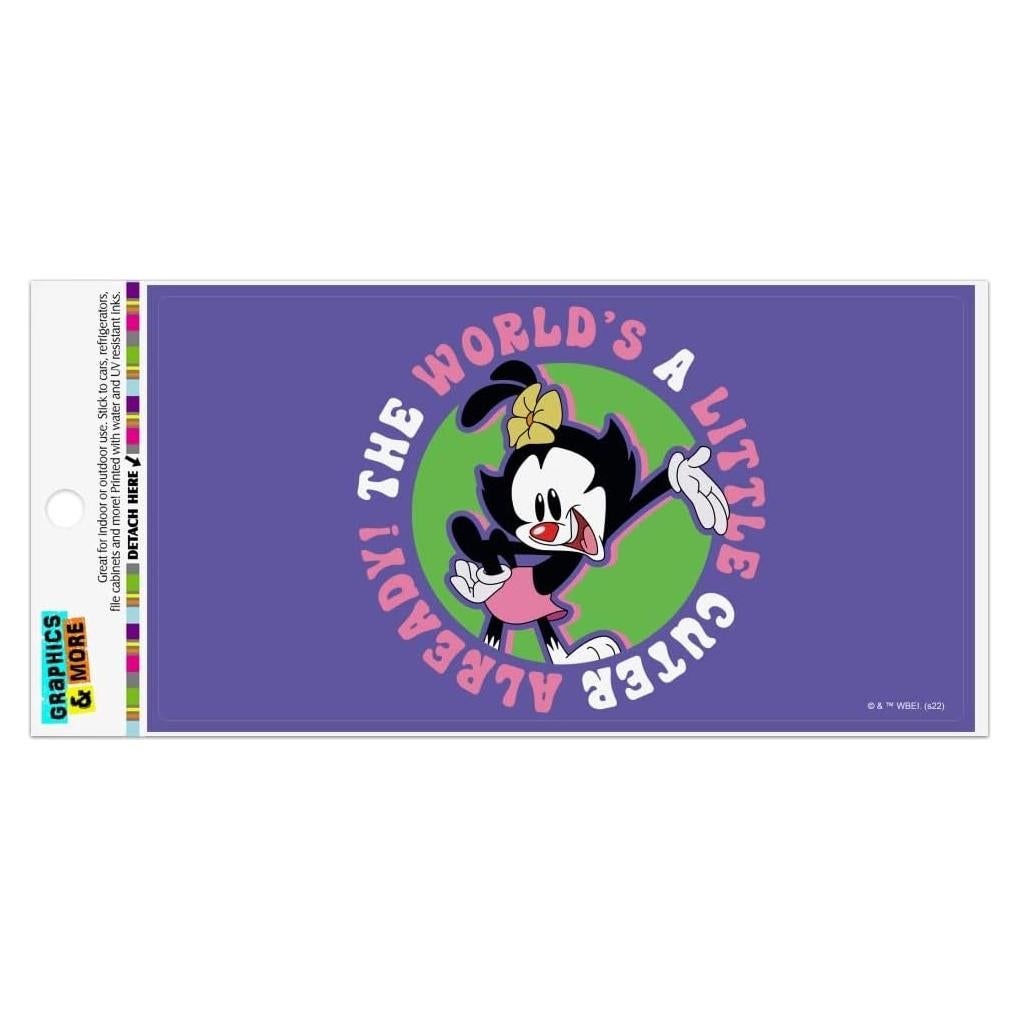 Imán Animaniacs Graphics & More 19.3x10.2cm Vinilo Multicolor