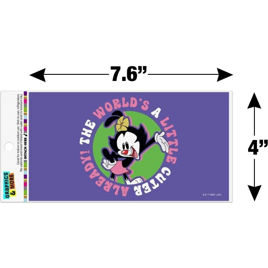 Imán Animaniacs Graphics & More 19.3x10.2cm Vinilo Multicolor