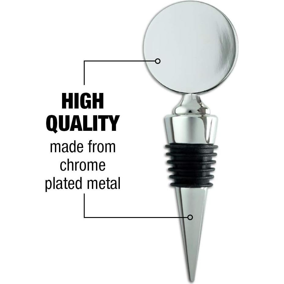 Tapón de Botella de Vino Animaniacs - Metal Cromado y Goma