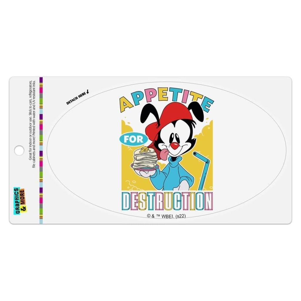 Imán Ovalado Animaniacs Graphics & More 17.8x10.2cm Vinilo
