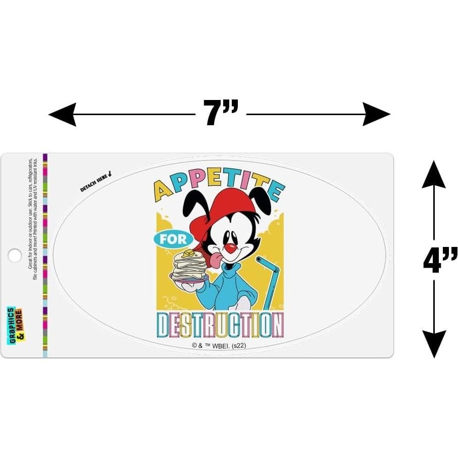 Imán Ovalado Animaniacs Graphics & More 17.8x10.2cm Vinilo