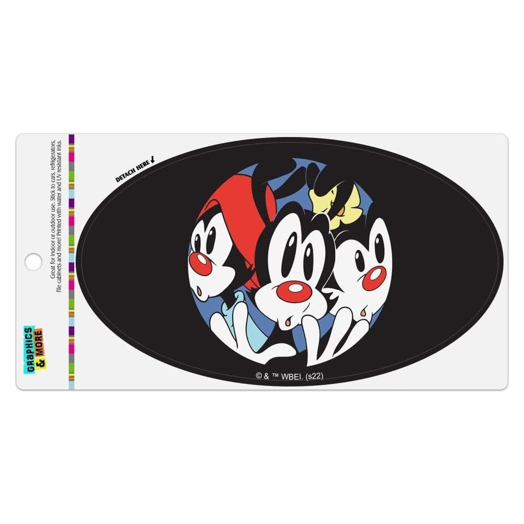 Imán Ovalado de Vinilo Animaniacs Graphics & More 17.8x10.2cm