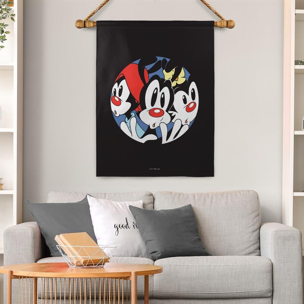 Bandera Exterior Doble Cara Animaniacs 76x102 cm - Poliester