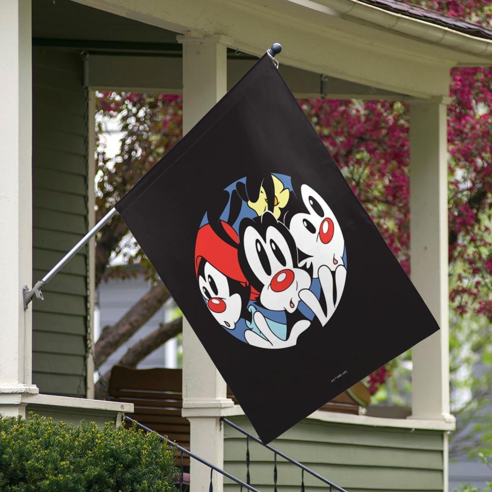 Bandera Exterior Doble Cara Animaniacs 76x102 cm - Poliester