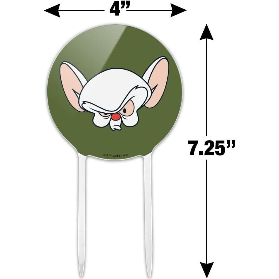 Adorno de Pastel Pinky y Cerebro Acrílico 18.42 cm