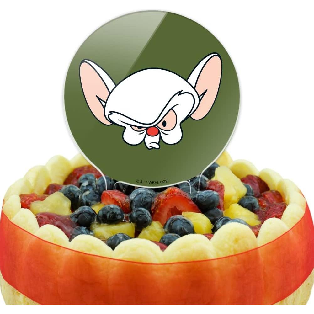 Adorno de Pastel Pinky y Cerebro Acrílico 18.42 cm